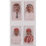 Cigarette cards, Wills, Cricketers, 1896, 4 cards, Attewell & Shrewsbury, both Notts & Pougher & C.