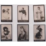 Cigarette cards, Ogden's, Guinea Gold, Actresses, Large size, Base D, ref DX2, 82 different cards (