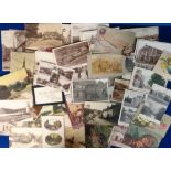 Postcards, a mixed UK topographical collection of approx. 94 cards with many street scenes, villages