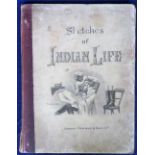 Book, Lloyd's Sketches of Indian Life 1890, interesting social history (book in poor condition but