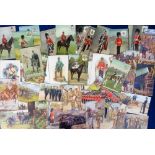 Postcards, Military, a selection of cards (14/16) of the Coloured Shield series published by