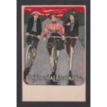 Postcard, Advertising, Cycling, foreign card for Continental Pneumatic (tyres), ub (vg) (1)