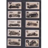 Cigarette cards, W.H. & J. Woods, Modern Motor Cars (set, 40 cards) (vg)