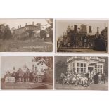 Postcards, Country Houses, a collection of approx. 150 cards of UK Country Houses mostly RPs of