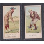 Cigarette card, Cope's, Golfers, two type cards, no 33, MacFoozle & no 34 Dormy (gd/vg) (2)