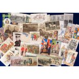 Postcards, Military, a mixed collection of approx. 108 cards, inc. illustrated regimental cards by