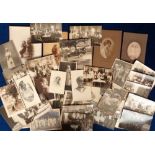 Photographs, approx 200 photos to include cartes de visite (70+), nursing many with postcard