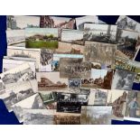 Postcards, a mixed UK topo selection of 80+ cards with RPs of Coach and Horses (Tourist) at Lynton