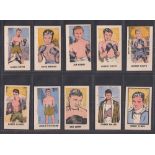 Trade cards, Kiddy's Favourites, Popular Boxers (set, 50 cards) includes Joe Louis, Sugar Ray