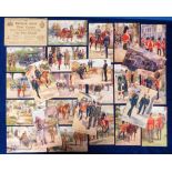 Postcards, Military, a selection of 4 sets of 6 cards from the Ceremonial and Active Service