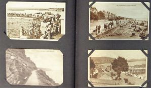 Postcards, a mixed collection of approx. 252 cards in vintage album inc. mainly printed street