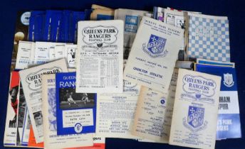 Football programmes, Queens Park Rangers collection (200+), mostly 1960's/70's, home & away
