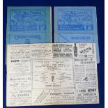 Football programmes, Millwall FC, three FA Cup home programmes v Derby 1936/7, Chelsea 1936/7 &