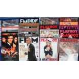 James Bond, a selection of magazines to include 11 Playboy magazines dates range from 1997 to 2012