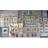 Cigarette & trade cards, a collection of cards in sleeves representing approx. 40 different