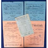 Football programmes, Chelsea aways, 1945/6 season, 5 programmes v Arsenal 9 Mar 1946 FL (South) (