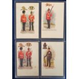 Postcards, Military, a scarce selection of 4 soldiers pay cards inc. Northumberland Fusiliers and