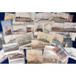 Postcards, Shipping, a collection of approx. 92 naval cards inc. launch of HMS Orion (Aug 1910)