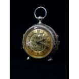 An Imhof Trianon Swiss 15 jewel eight day travelling alarm clock, in the form of an 18th century