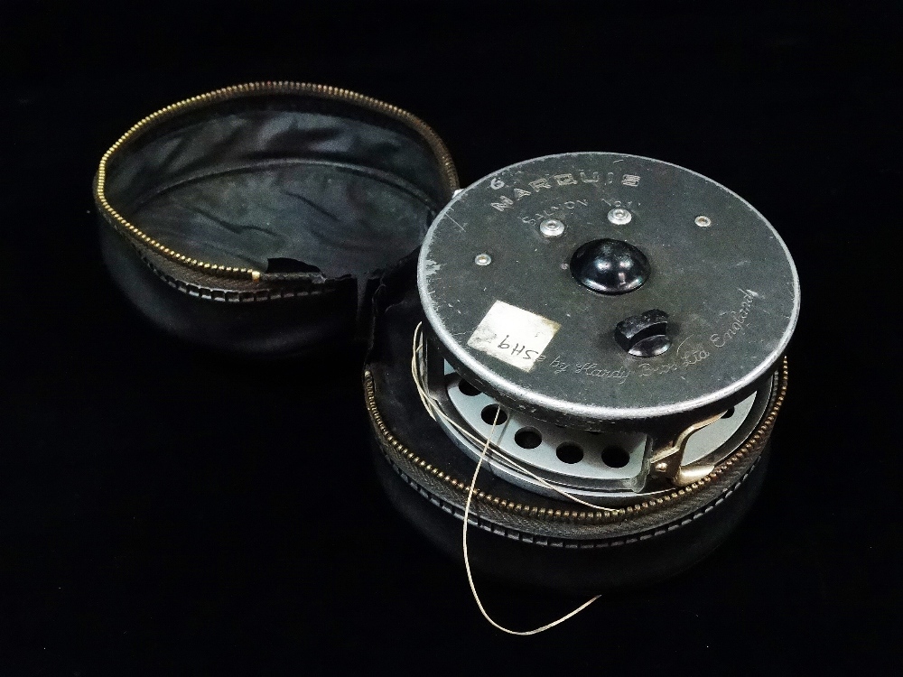 A Hardy Brothers Ltd. fishing reel 'Marquis Salmon 1' in original case.