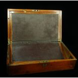 A Victorian mahogany writing slope with fitted interior, width 40cm (AF).