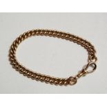 A 9ct rose gold bracelet, weight 26.2g.