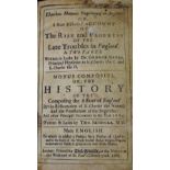 BOOKS - 'A Short Historical Account Of The Rise And Progress Of The Late Troubles In England' by