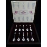 The Queen's Beasts Spoons, a set of ten 1977 commemorative limited edition silver and enamel