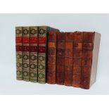 Books - 'Diary and Correspondence of Samual Pepy's', Volumes I-IV, 5th edition 1854, leather