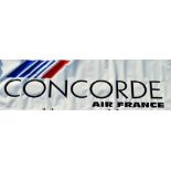 Concorde - A scarce Air France promotional banner, printed by Aviation Graphique Bordeux Signes De
