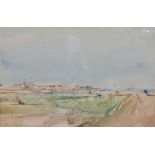 Robert Purves Flint (1883-1947), 'Hornsea', watercolour, framed and glazed, image size 17 x 26cm.