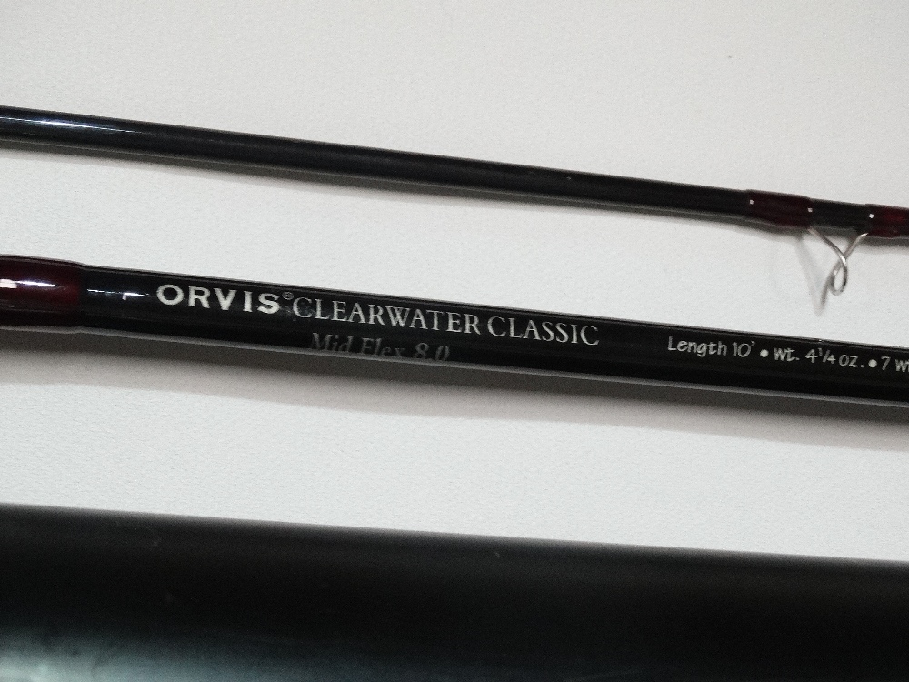 An Orvis Clearwater Classic Model 107-2 Mid Flex 8.0 fishing rod, together with an Orvis - Bild 2 aus 2