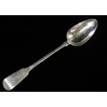 A George IV silver 'Fiddle' pattern basting spoon, maker TD, London 1825, length 29cm, weight 2.60oz