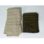 A Dartington Hall woven wool blanket, together with one other blanket.