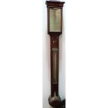 A 19th century mahogany stick barometer by R & J Beck 31 Cornhill London, with silvered dial,