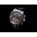 A Rolex Tudor Oysterdate Monte Carlo Chronograph gentlemans manual wristwatch, model no.7159 'Big