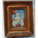 MINIATURE - An early 19th century miniature on ivory of Egerton Francis Mead MacCarthy as a baby,