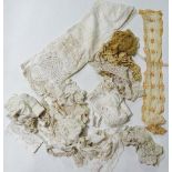 A collection of antique lace.