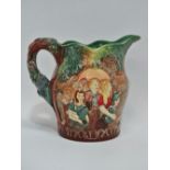 A Royal Doulton pottery limited edition jug 'The Village Blacksmith', Edition No. 135/600, height