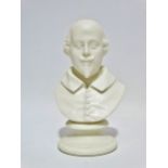 A Copeland style parian bust of William Moore, circa 1860, height 19cm.