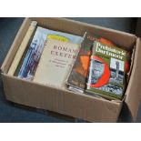 A small collection of books relating to Devon, Dartmoor, Plymouth In The Blitz etc.