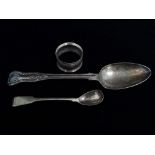 An Irish silver sauce spoon, Dublin 1829, William Cummins, weight .6oz approximately, together