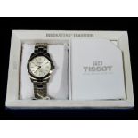 A Tissot gentlemans watch 1853 PR50 titanium, in original fitted case with paperwork.