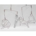 CLARISSA BEOTHY (B.1941) Hanging Around Wire mobile Height 112cm