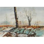 CAMERON STREET Savernake Forest, Marlborough Watercolour Framed and glazed Picture size 37 x 55cm