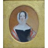 FRANCIS HARGREAVES (XV111-XIX) Portrait Of A Lady Oil on board Inscribed to verso 'Pinet Liverpool