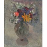 CONSTANCE PARISH (BUCHANAN) (1908-2001) Still Life Flowers Oil on panel Initialled Picture size 28 x