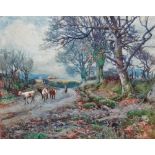 SAMUEL JOHN LAMORNA BIRCH (1869-1955) A.R.R. Boleigh Farm, Lamorna Watercolour Signed and dated