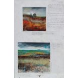 AMANDA HOSKIN (B.1965) Copper and Tin Two watercolour studies Signed and dated 2003 Extensively