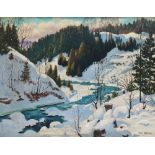 TOM STONE (1894-1978) Credit River, Caledon, Ontario Oil on board Signed Framed Picture size 34 x